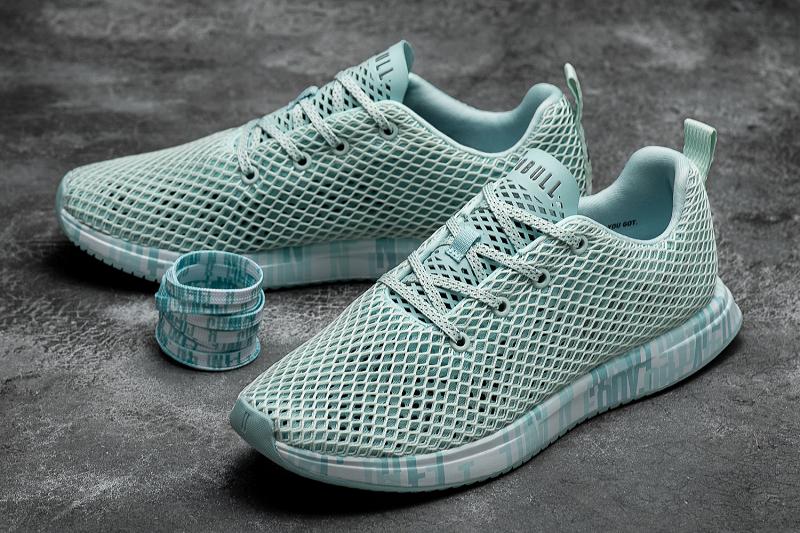 Turquoise Nobull Davidsdottir Mesh Runner Men's Running Shoes | CA X1043Y